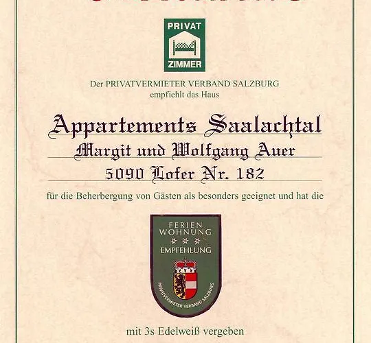 Apartament Saalachtal Lofer